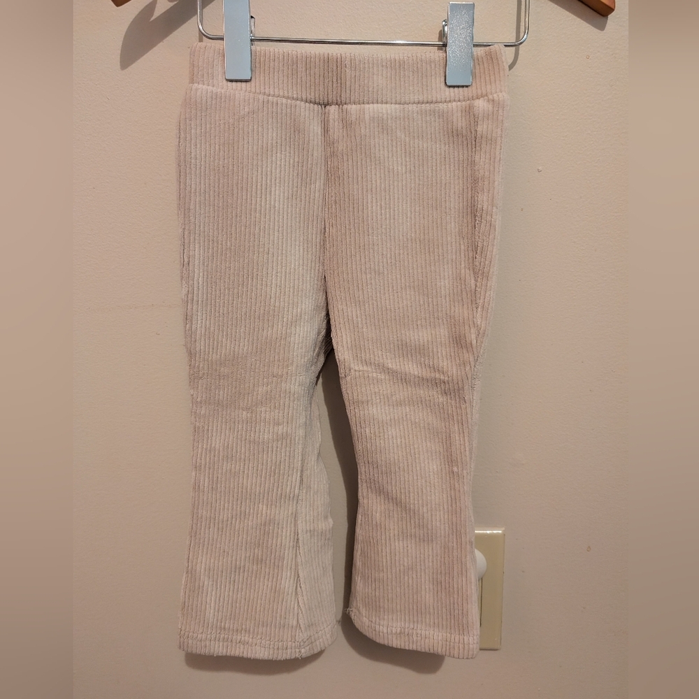 Kids Corduroy Leggings in Cream